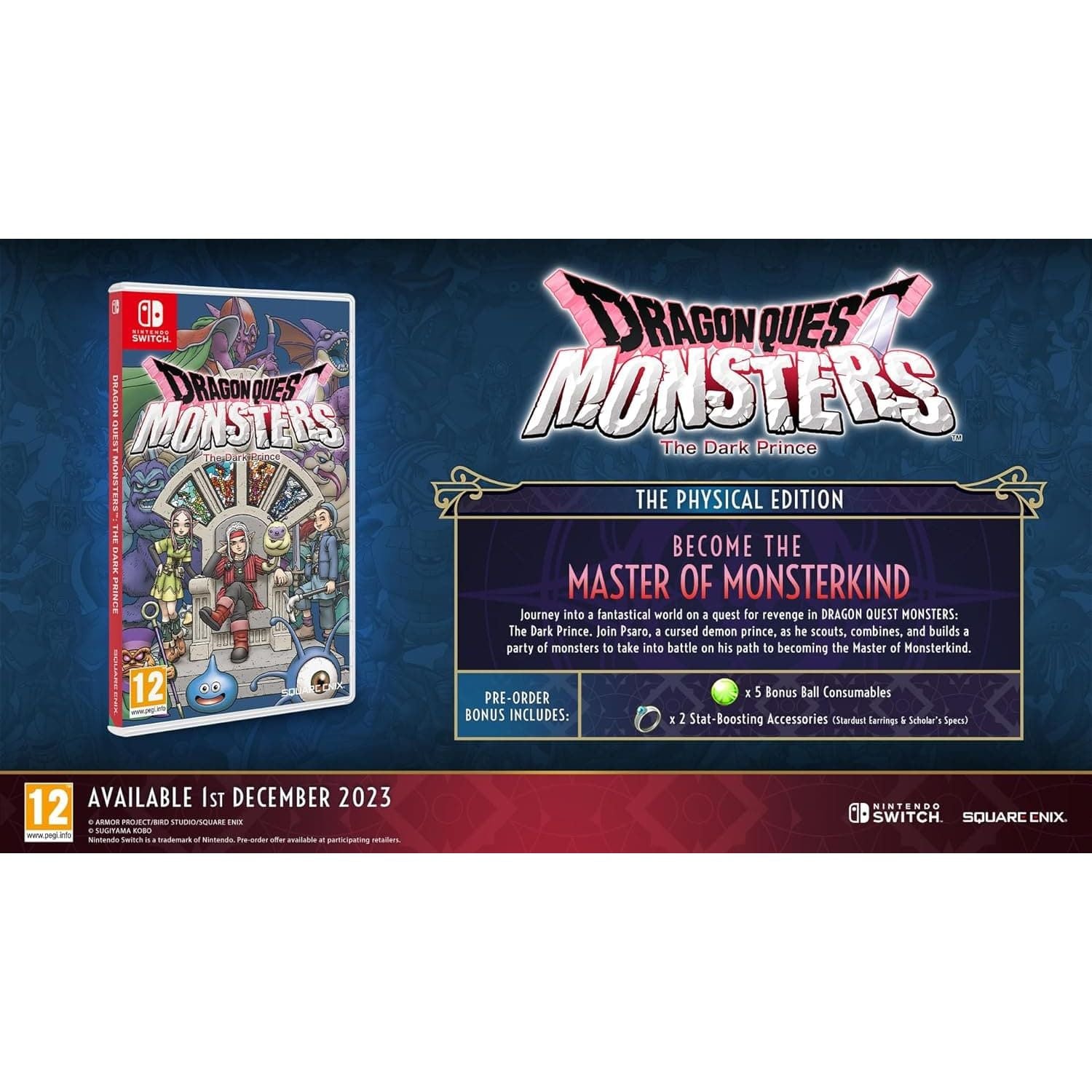 Buy Nintendo,Dragon Quest Monsters: The Dark Prince (Nintendo Switch) - Gadcet UK | UK | London | Scotland | Wales| Ireland | Near Me | Cheap | Pay In 3 | Video Game Software